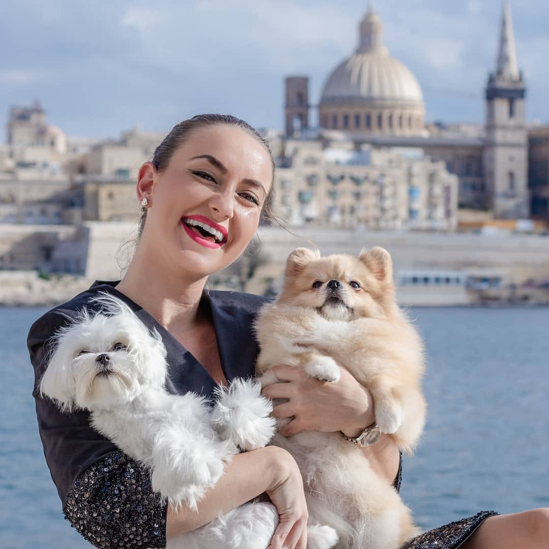 Glam Pet Grooming Spa Founder with Dogs